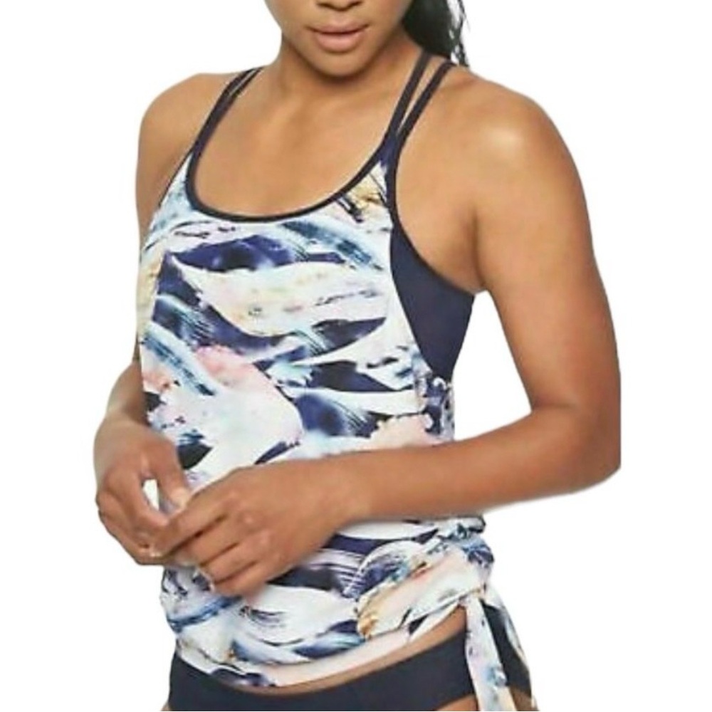 Athleta Racerback Tie Tankini Top size xs